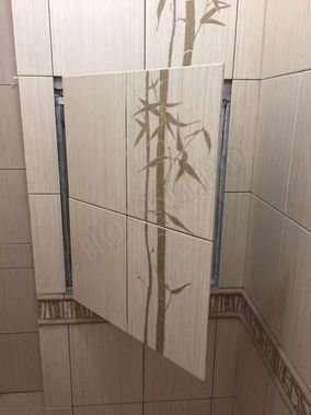 Люк под плитку Нажимной Секрет-Лайт 250*900 Люк под плитку Нажимной Секрет-Лайт 250*900