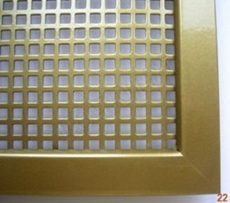 Решетка металлическая с перфорацией 5*8 мм врезная Решетка металлическая с перфорацией 5*8 мм врезная