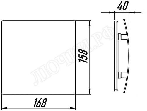 Вытяжной вентилятор Awenta System+, Turbo, 100, KWT100H, PEGB100P, Чёрный глянцевый, стекло Вытяжной вентилятор Awenta System+, Turbo, 100, KWT100H, PEGB100P, Чёрный глянцевый, стекло