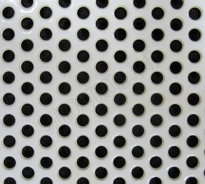 Решетка металлическая с перфорацией Кружок накладная Решетка металлическая с перфорацией Кружок накладная